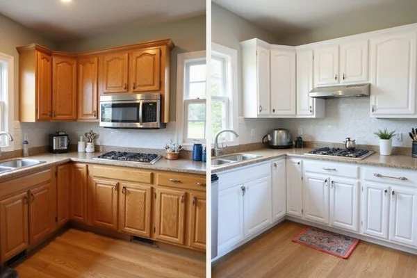 Cabinet Painting project example 1