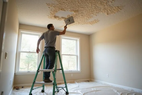 Popcorn Ceiling Removal project example 1